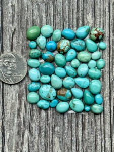 Kingman royston หินเทอร์ควอเตอร์สีขาวผสมทรงหลวมอัญมณีสำหรับทำเครื่องประดับงานหัตถกรรมช่างฝีมือ - Product Image 6