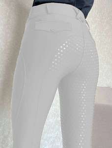 Pantalones de equitación premium para mujer con parche en la rodilla, transpirables, de tela elástica, para práctica diaria. - Product Image 1