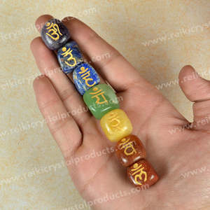 7 <b>Chakra</b> Tumble Stone <b>Crystal</b> <b>Set</b> Reiki Energized by Grandmaster - Product Image 2