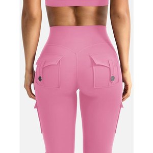 Leggings Deportivos de Cintura Alta Elástica y Sin Costuras para Mujer, Pantalones de Yoga de Secado Rápido y Transpirables - Product Image 4