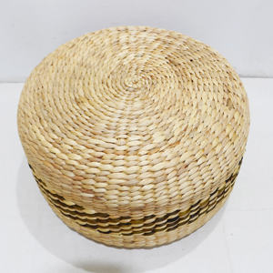 Artex Dong Thap Paniers de rangement en jonc de mer faits à la main Tabourets artisanaux en jacinthe d'eau, Organisation de la maison écologique, Fabriqué au Vietnam - Product Image 2