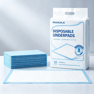 แผ่นรองซับฉี่แบบใช้แล้วทิ้ง MAIKALA ขนาด 60x90 ซม. 3 ชั้น ผลิตจากผ้าไม่ถักทอ นุ่ม ซึมซับดี กันรั่วซึม สำหรับผู้ใหญ่และสัตว์เลี้ยง - Product Image 6