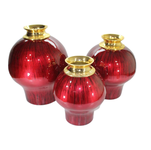 Florero de mesa de cristal de mosaico colorido moderno, regalo, Decoración de mesa de boda decorativa moderna, florero de mesa de forma redonda - Product Image 2