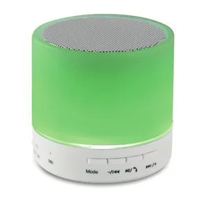 Custom White <b>LED</b> Round Wireless <b>Speaker</b> Presentation Gadgets - Product Image 4