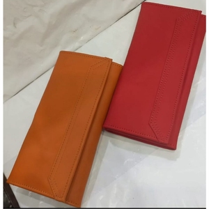 Portefeuille en cuir véritable de haute qualité, élégant, fin, à double rabat, porte-cartes pour hommes - Product Image 1
