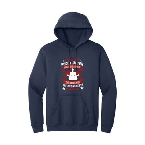 Coton mélangé lourd GSM 260-300 + à capuche poche kangourou bouddha thème poitrine impression décontracté hiver Logo avant conception personnalisable - Product Image 1