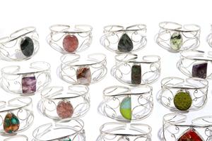 Natural Gemstone Cuff <strong>Bracelet</strong> LOT - German Silver <strong>Big</strong> <strong>Stone</strong> Stacking Cuff <strong>Bracelet</strong>-Adjustable Handmade Crystal Cuff <strong>Bracelet</strong>