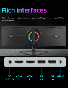 5K 1500R Monitor curvo ultra ancho 49 pulgadas 120Hz 180Hz 240Hz Pantalla <span class=keywords><strong>de</strong></span> computadora 1ms VA Panel Lcd Gaming <span class=keywords><strong>Pc</strong></span> Monitor <span class=keywords><strong>para</strong></span> ventas - Product Image 5