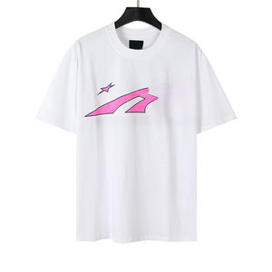 Venta al por mayor de alta calidad 100% algodón 230G impresión enzima lavado gota hombro peso pesado Hiphop de gran tamaño personalizado Unisex hombres camisetas - Product Image 3