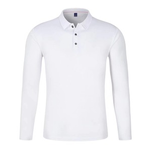 Polo Informal de Manga Larga para Hombre y Mujer, Camisa Personalizable de Secado Rápido, Diseño de Logotipo Personalizado, Equipo de Publicidad con Patrón Sólido - Product Image 3
