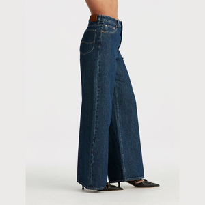 Impression de conception personnalisée de haute qualité pour femmes Denim Cargo Pants Respirant Casual Wear Wholesale Fashion Style OEM Service - Product Image 6