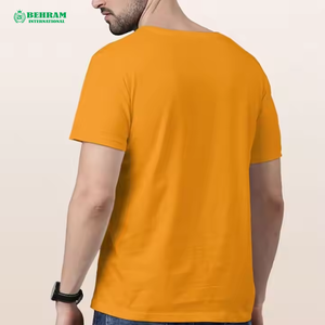 T-shirt décontracté pour homme en coton 100% de haute qualité, coupe ample et oversize, col rond épais, séchage rapide, respirant et écologique - Product Image 3