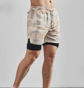 Hot Summer Muscle Training Quick Dry <b>Running</b> <b>Shorts</b> Solid Printing Logo Workout Gym <b>Shorts</b> <b>Men</b> Pocket Elastic Waist Mid Waist - Product Image 4