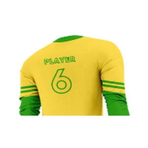 Uniforme de invierno de alta calidad personalizado Unisex poliéster manga larga portero fútbol Jersey conjunto - Product Image 6