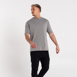 Camiseta de gran tamaño a granel de peso pesado OEM, camiseta lisa con estampado de logotipo personalizado, camisetas de manga corta de algodón en blanco de talla grande para hombre - Product Image 5