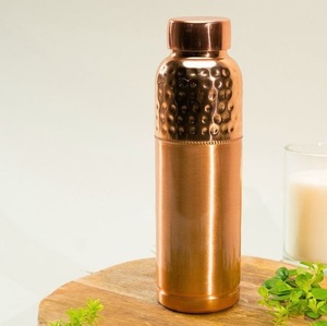 ขวดทองแดงทำด้วยค้อนสำหรับดื่ม & สุขภาพอายุรเวท - Product Image 6