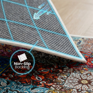 Yakut Vintage Pet Feeding Mat Non Slip Washable Custom Dog Cat Bowl Floor Mat Low Pile Personalized Pet Food Placemat OEM ODM - Product Image 4