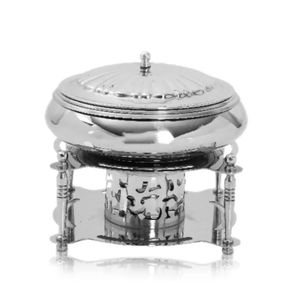 Nueva llegada elegante de acero inoxidable atractivo redondo Chaffer Chafing Dish Buffet calentador de alimentos pantalla para catering de boda - Product Image 1