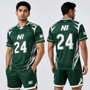 Uniforme de Fútbol Americano Personalizado al por Mayor, Conjunto de Uniforme Deportivo Transpirable de Secado Rápido para Hombres y Jóvenes - Product Image 1