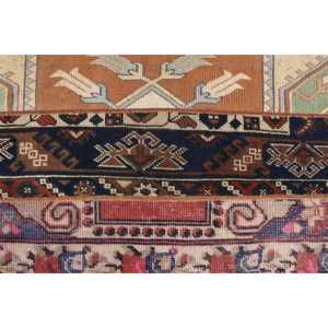 Alfombra turca vintage, alfombra de 1.7x3.4 pies, alfombra roja con diseño de plantas y árboles pequeños - Product Image 5