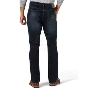 Jean classique pour homme, coupe slim, décontracté, tissu en coton mélangé doux, taille confortable, port quotidien moderne pour toutes les saisons - Product Image 2