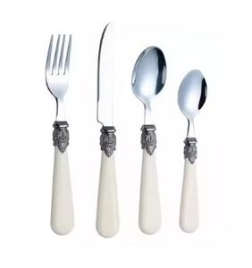 Ensemble de couverts royaux en or Super couverts avec un design moderne, vaisselle durable en acier inoxydable poli miroir - Product Image 5