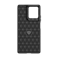 Étui de téléphone léger de haute qualité en fibre de carbone avec dos en TPU, peinture UV, antichoc, anti-chute, couleur unie, Motorola G75 55 35 50 2024