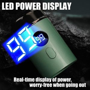 Mini Afeitadora Eléctrica para Hombre, Resistente al Agua IPX7, Recargable por USB, con Triple Cuchilla Rotatoria, Afeitadora Facial, Lavable - Product Image 4
