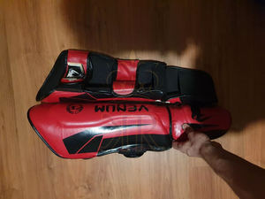 สนับแข้งสำหรับฝึกชกมวยแผ่นป้องกันขา MMA แผ่นป้องกันหน้าแข้งสำหรับฝึกชกมวยคุณภาพระดับพรีเมียม - Product Image 5