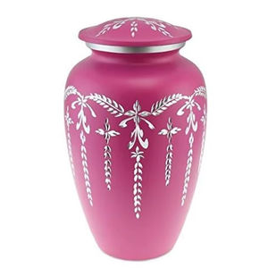 Urne funéraire pour cendres, restes humains, métal décoratif, style français campagnard européen, écologique, prix de gros - Product Image 1