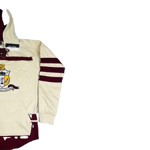 Sudadera con capucha personalizada para hombre, logotipo universitario, fraternidad, antiencogimiento, 340g, estampado polar, poliéster/algodón, otoño - Product Image 4