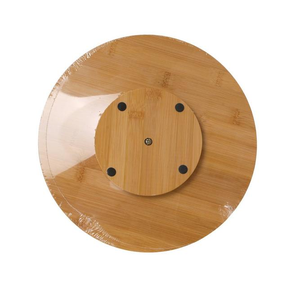 Plateau tournant en bois écologique Lazy Susan Cuisine en bois inoxydable OEM Logo personnalisé en bois paresseux Susan top design - Product Image 6