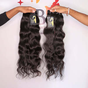 วิกผมต่อผมมนุษย์สำหรับต่อผมคนอินเดียธรรมชาติแบบ100% ผมลอนปิดด้านหน้าเป็นลอนลึกประดับลูกไม้บางแบบความละเอียดสูง - Product Image 2