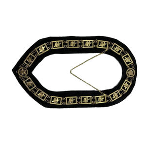 Collier de chaîne Regalia maçonnique personnalisable Meilleur matériau Plaqué or Colliers de chaîne Regalia - Product Image 6