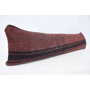 Brown Kilim Patchwork Wool <b>Pillow</b> Luxury Vintage Floral Plant Pattern 12x48 Inches Woven for Living Kitchen 18x18 for Sofa Use - Product Image 3