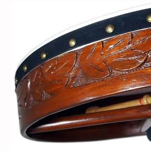 Tambores Chamánicos con Diseño de Marco Redondo para Meditación y Sanación Energética - Product Image 6