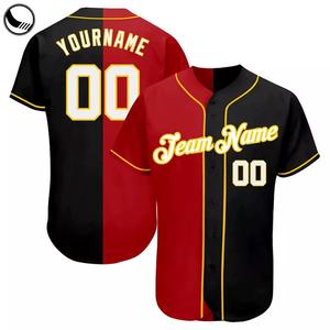 Bottond Ensemble d'uniformes de baseball unisexes à impression numérique personnalisable Canada America Sportswear Pinstrip 100% Polyester respirant - Product Image 5