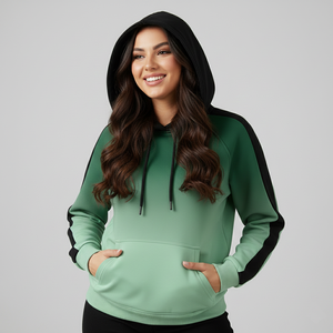 Sudaderas con Capucha de Primera Calidad para Mujer, Manga Raglán, Personalizables con Estampado, Sudaderas de Algodón Premium, Precio al por Mayor OEM - Product Image 1