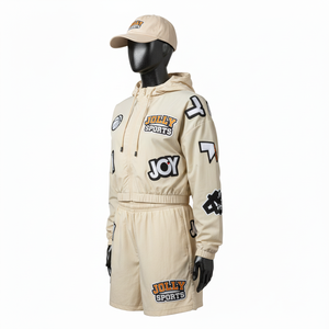 Conjunto Cortavientos para Mujer, Ligero, de Tela de Poliéster, con Logotipo de Transferencia de Calor, Transpirable - Product Image 4