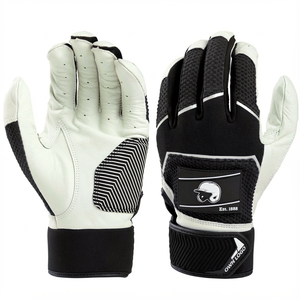 Gants de frappe en cuir Cabretta personnalisés à étiquette privée, prix de gros, adhérence antidérapante, anti-choc, gants de frappe de softball pour adultes - Product Image 2