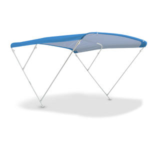 Elegance Bimini à 3 arches en aluminium laqué blanc de haute qualité, couverture de bateau élégante et durable de 20mm pour bateaux et radeaux - Product Image 1