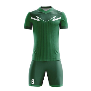 Kit de football en gros OEM maillot de football uniforme d'équipe personnalisé transfert de chaleur 100% polyester séchage rapide léger respirant - Product Image 1