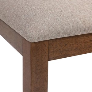 Gracie dining chair with high quality teak wood with foam seat with natural color for indoor and outdoor. - Product Image 6