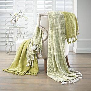 Manta de algodón suave de moda para todas las estaciones, manta tejida a mano, nuevo diseño, mantas con logotipo personalizado - Product Image 4