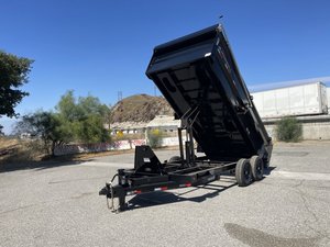 New High Standard Iron Bull 7X16 Dump <b>Trailers</b> 3FT 10 TON Capacity <b>Farm</b> <b>Trailer</b> Gear Motor Axle Core Components High Safety - Product Image 4
