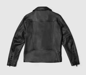 Prendas de abrigo de cuero genuino personalizadas OEM para hombre, chaqueta de invierno en lona, Etiqueta Privada, proveedor a granel B2B - Product Image 3