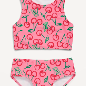 New Design Two Piece Kids <strong>Cute</strong> Bikini Swimwear Children's Printed <strong>Tankini</strong> Swim Set Swimsuit for Girls - Product Image 1