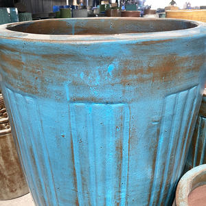 Jardinière en céramique émaillée vintage classique, style américain, faite à la main, durable, écologique, pot de fleurs pour la maison, intérieur, extérieur, jardin - Product Image 4