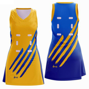 Design de mode personnalisé sublimation maillot de netball vente en gros polyester à séchage rapide femmes uniforme de netball pas cher taux - Product Image 1