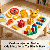 Mainan Edukasi Anak Blok Bangunan Plastik Cetak Injeksi ABS PP Kustom untuk Permainan Puzzle Anak, Hadiah Mainan Edukasi